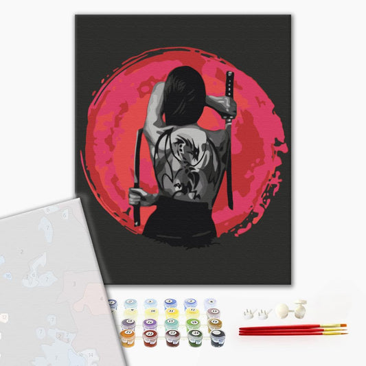 Premium Paint by Numbers “Modern Geisha”