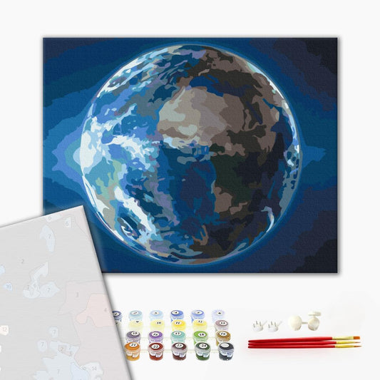 Premium Paint by Numbers “Planet of Life”