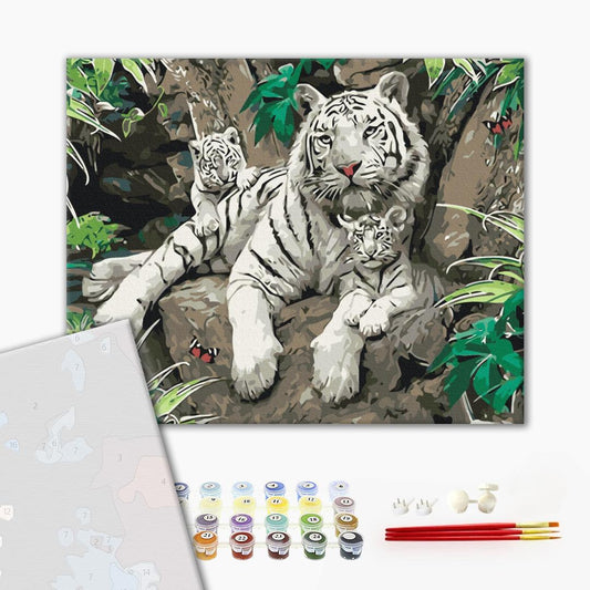 Premium Paint by Numbers “Family of Gentlemen”