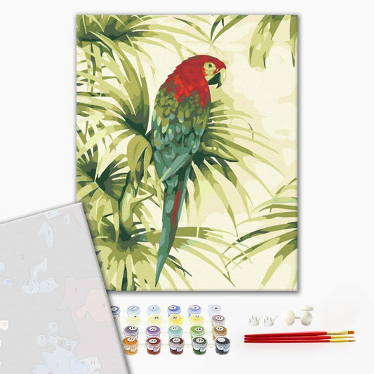 Premium Paint by Numbers “Feathered Exotic”