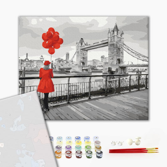 Premium Paint by Numbers “London Lady”