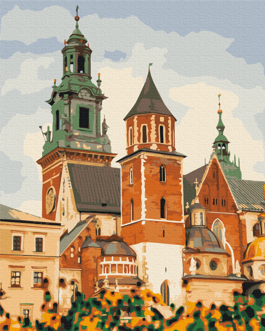 Premium Paint by Numbers “Wawel Castle in Krakow”