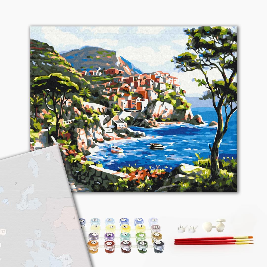 Premium Paint by Numbers “Picturesque Island”
