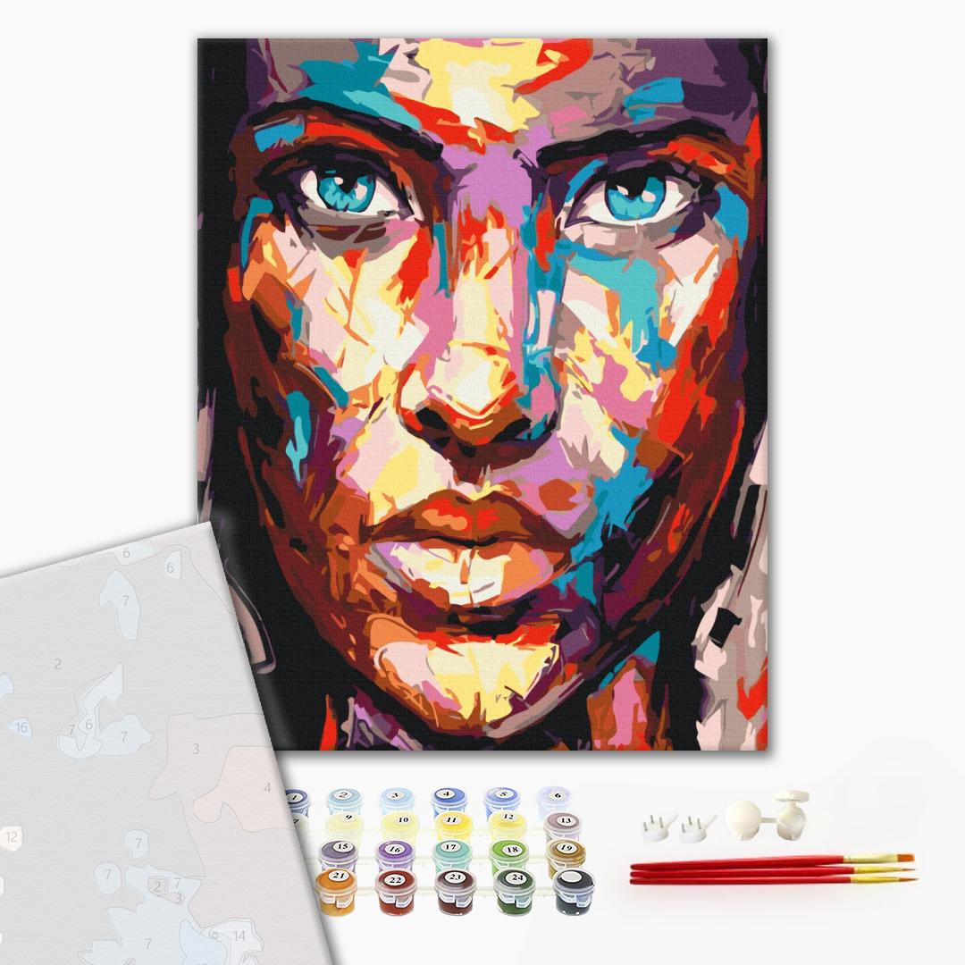 Premium Paint by Numbers “Portrait in Colors”