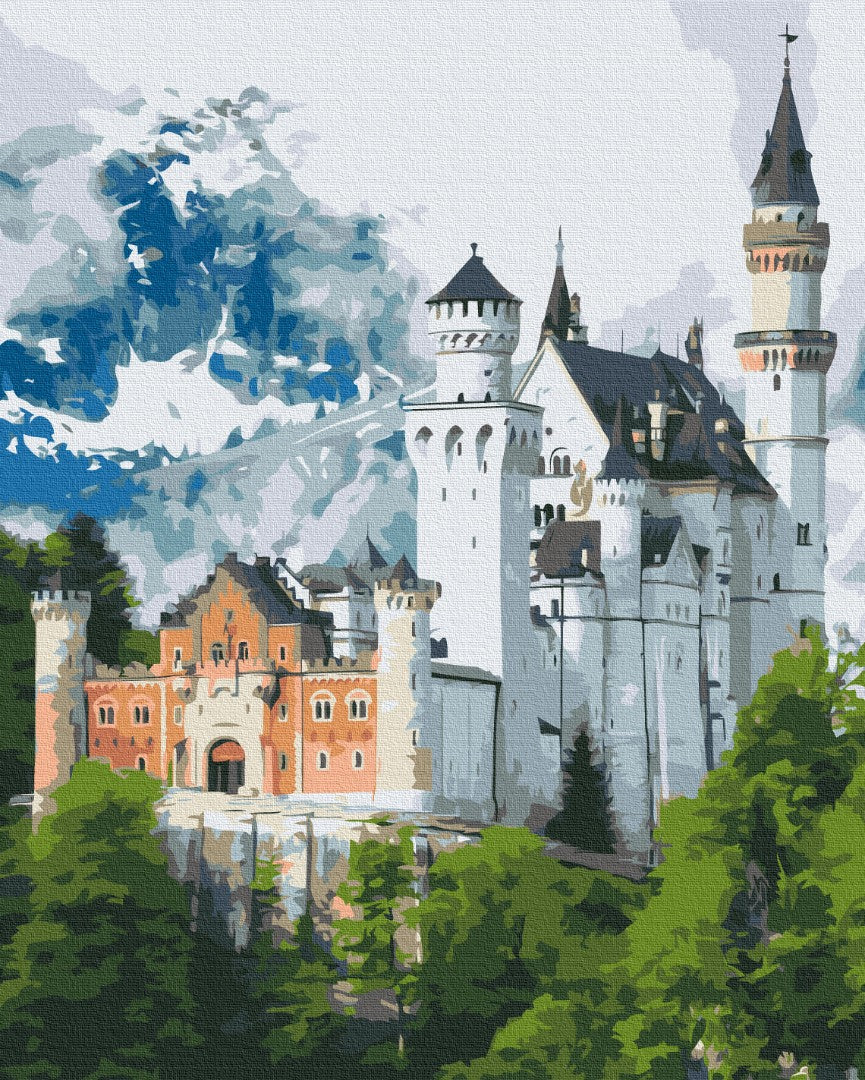 Premium Malen nach Zahlen „Märchenschloss Neuschwanstein“