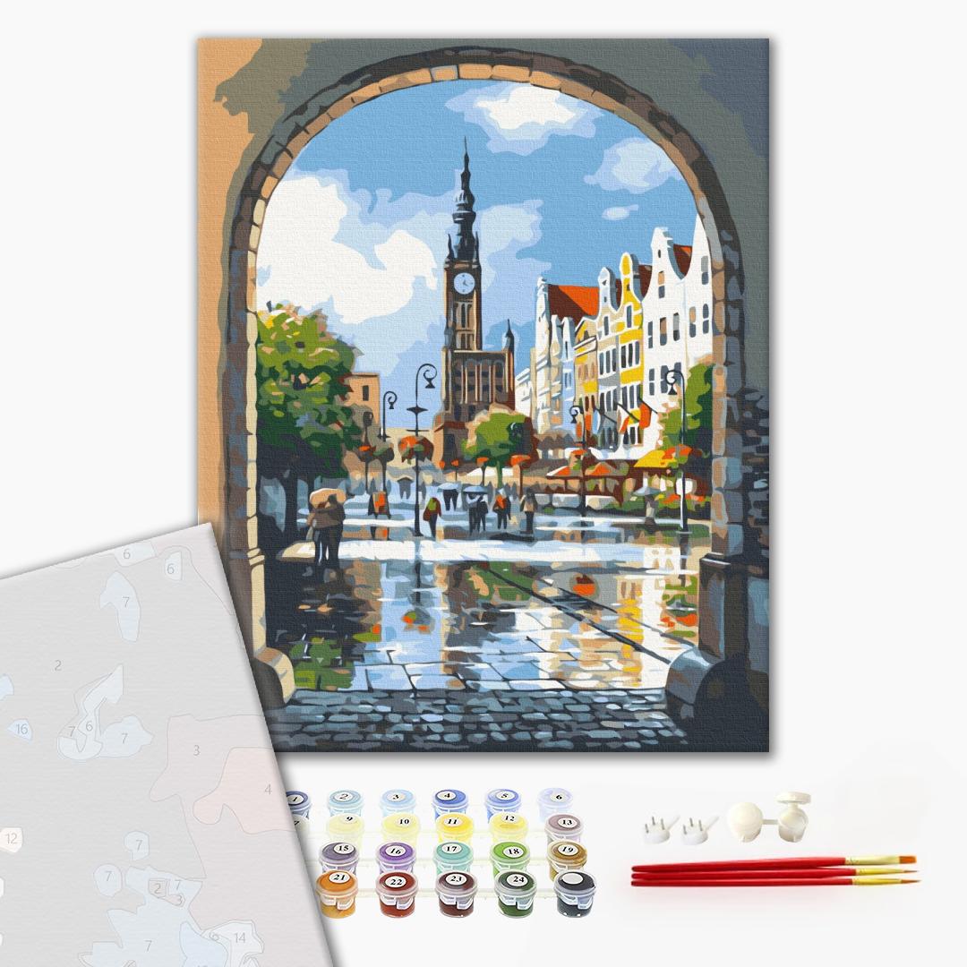 Premium Paint by Numbers “City Arch”