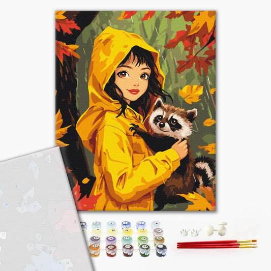 Premium Paint by Numbers “Autumn Friend”