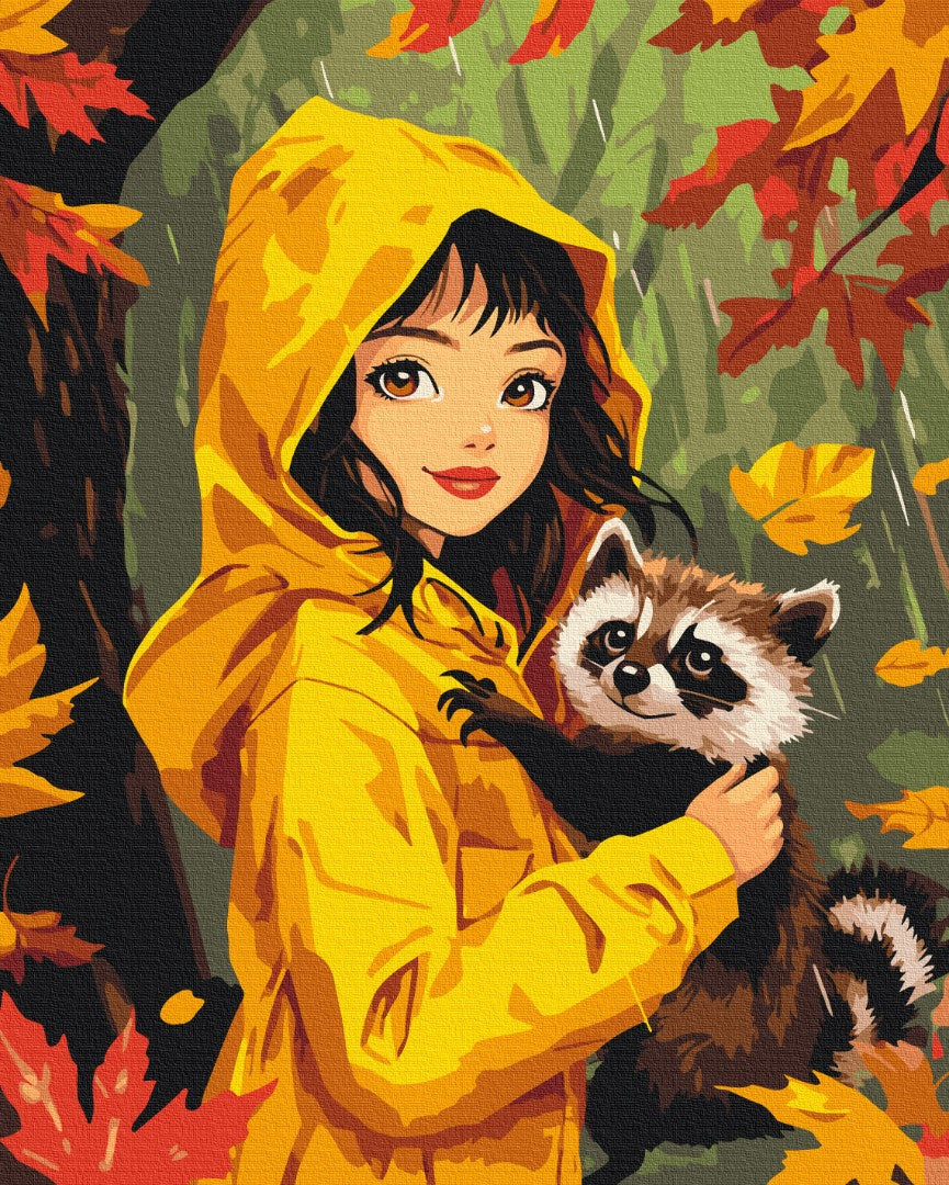 Premium Paint by Numbers “Autumn Friend”