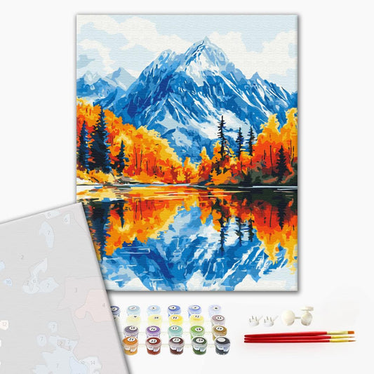 Premium Paint by Numbers “Autumn in the Mountains”