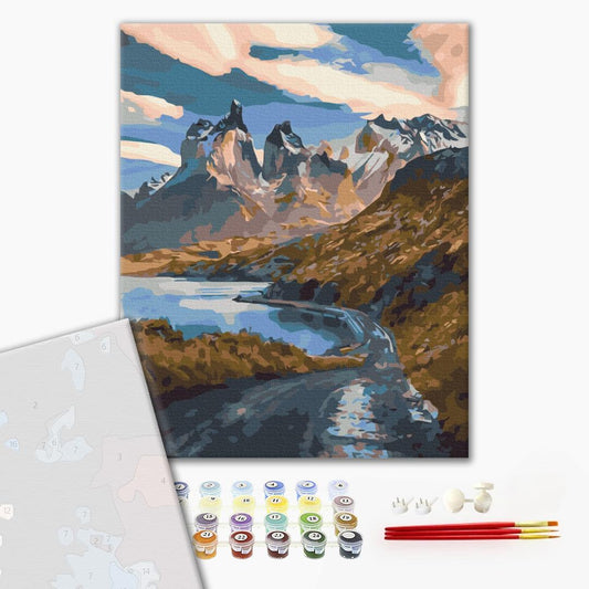 Premium Paint by Numbers “Mountain Snake”