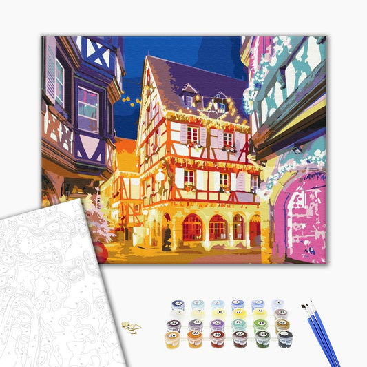 Paint by numbers “Christmas lights”