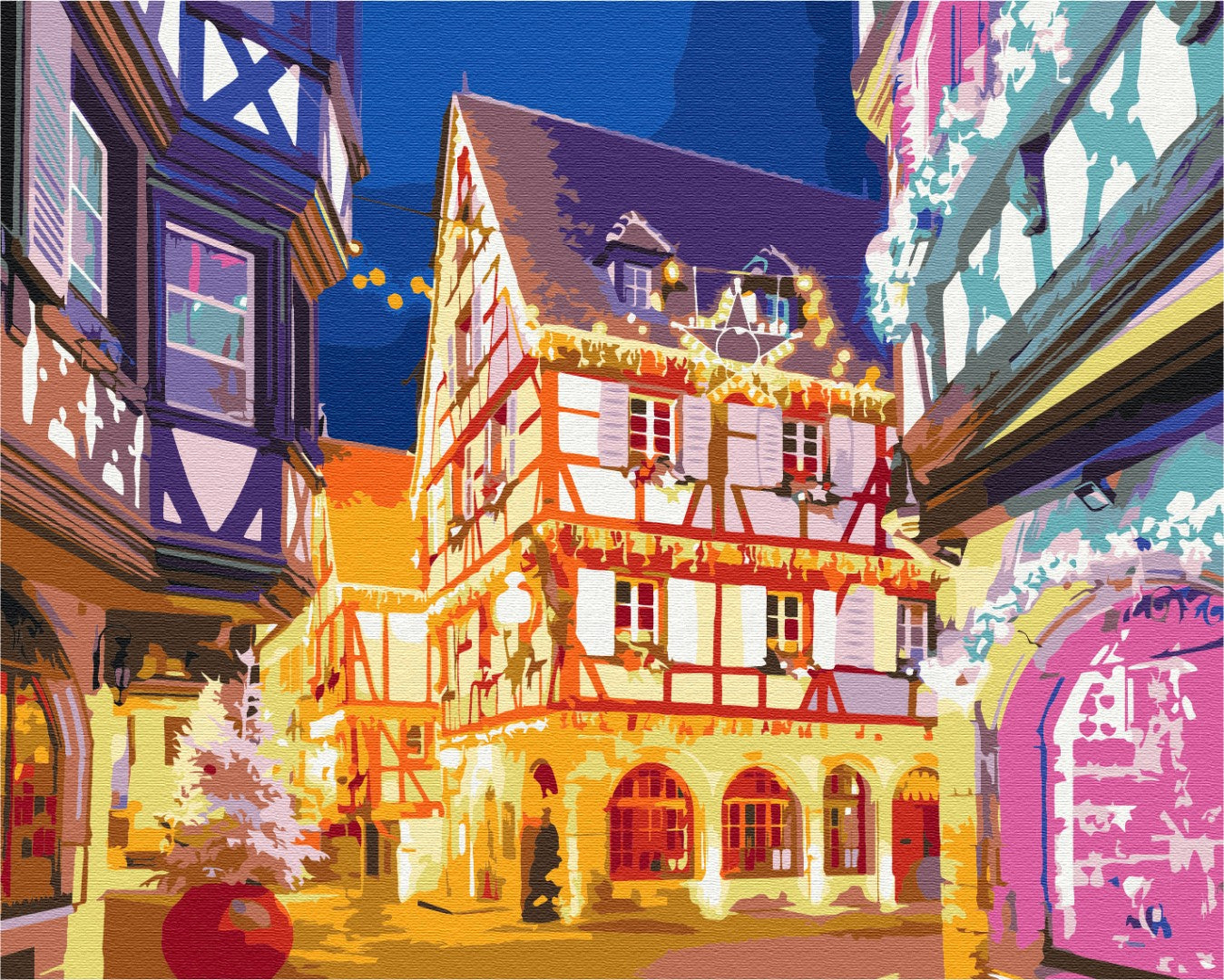 Malen nach Zahlen „Weihnachtsbeleuchtung“