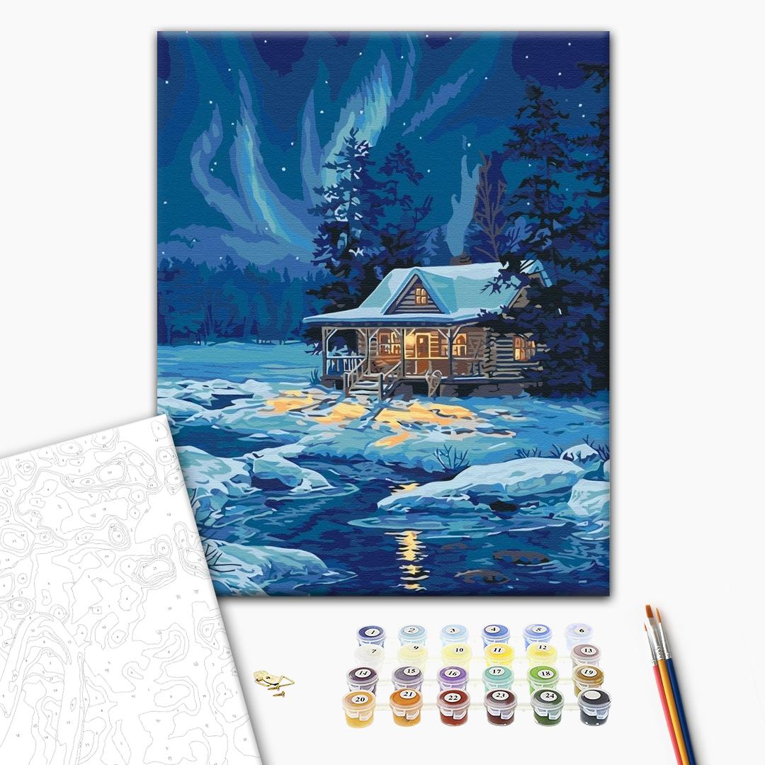 Premium Paint by Numbers “Northern Lights”