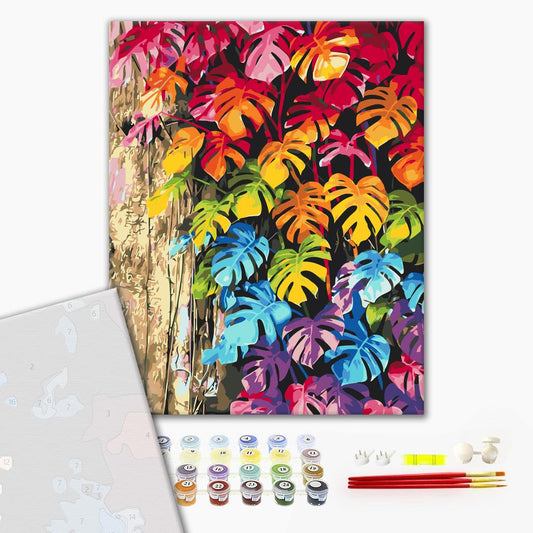 Premium Paint by Numbers “Colored Leaves”