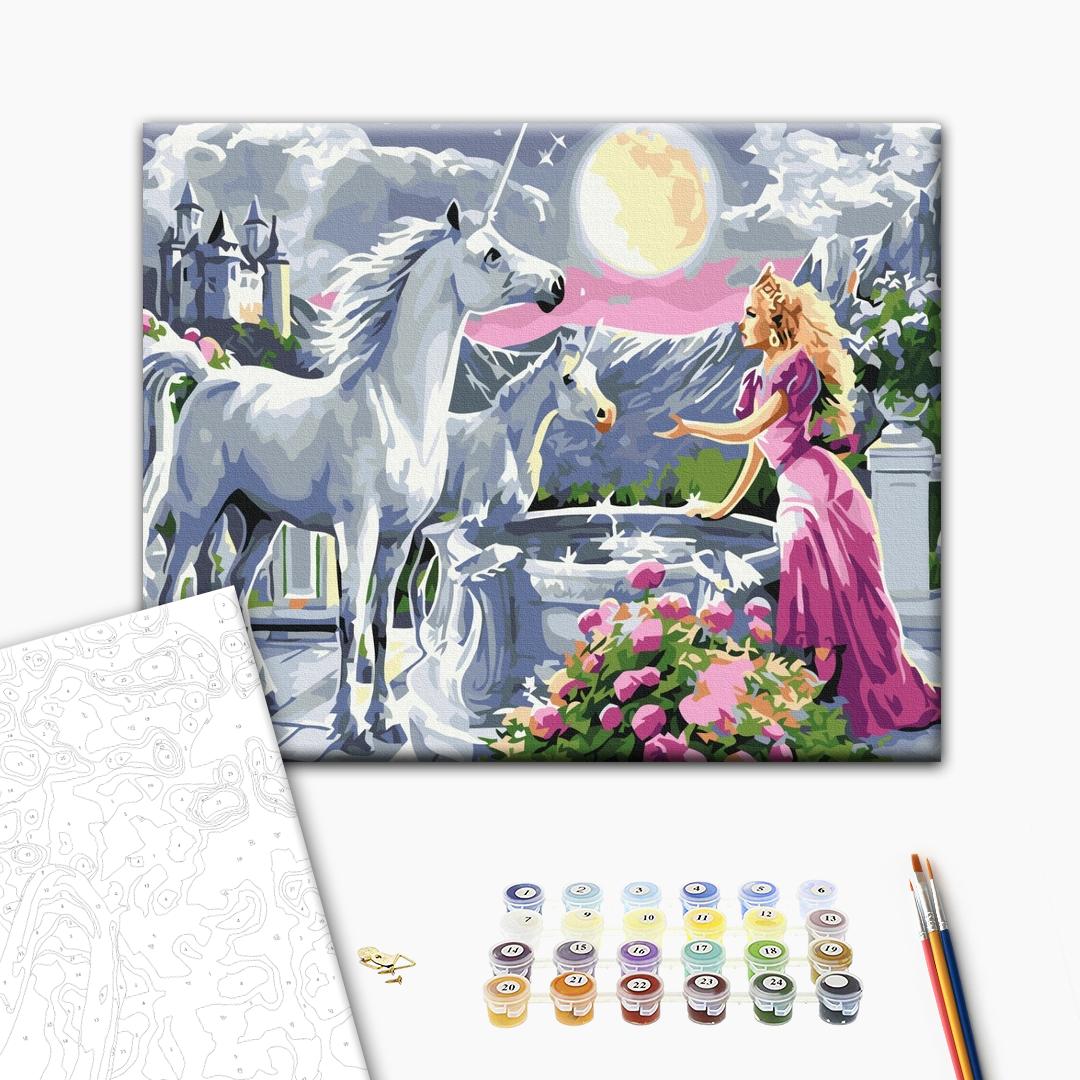 Paint by Numbers “The Princess and the Unicorns”