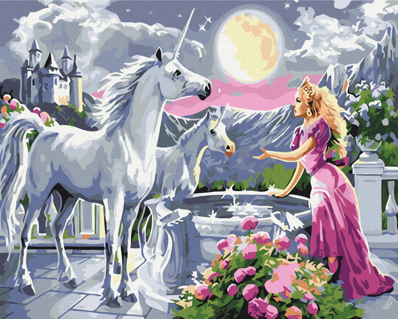 Paint by Numbers “The Princess and the Unicorns”