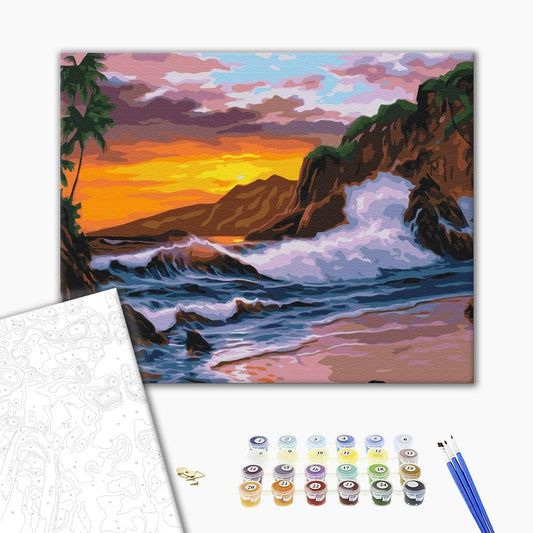 Premium Paint by Numbers “Sea Waves”
