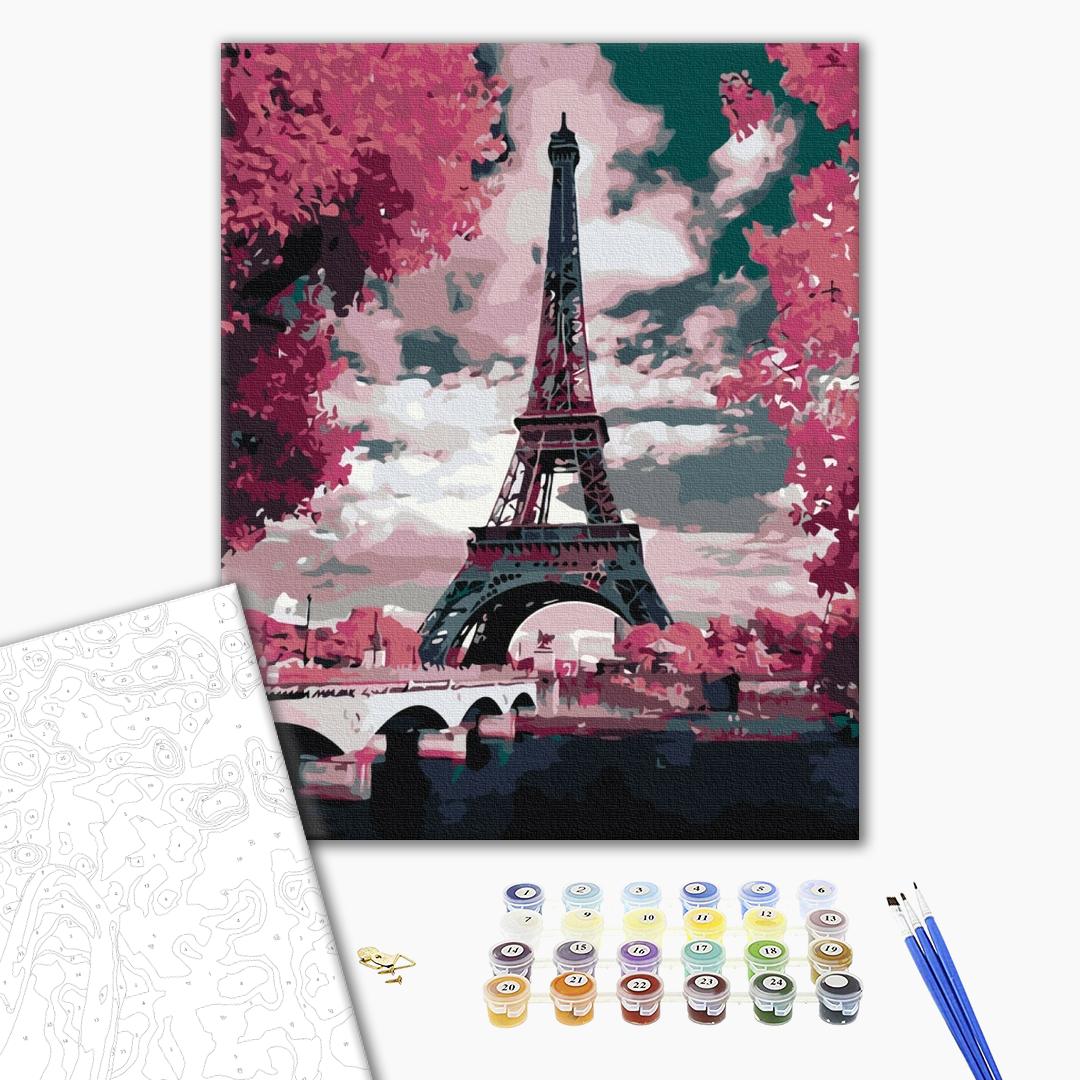 Premium Paint by Numbers “Magnolias in Paris”