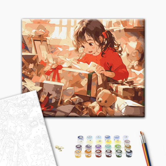 Paint by numbers “Christmas presents”
