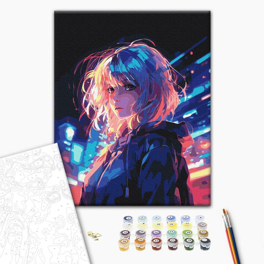 Malen nach Zahlen „Cyberpunk“