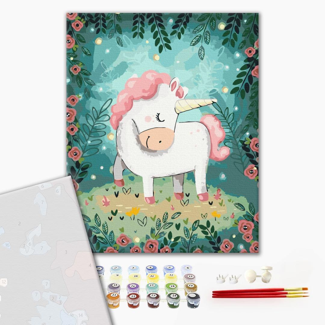 Premium Malen nach Zahlen „Einhorn“